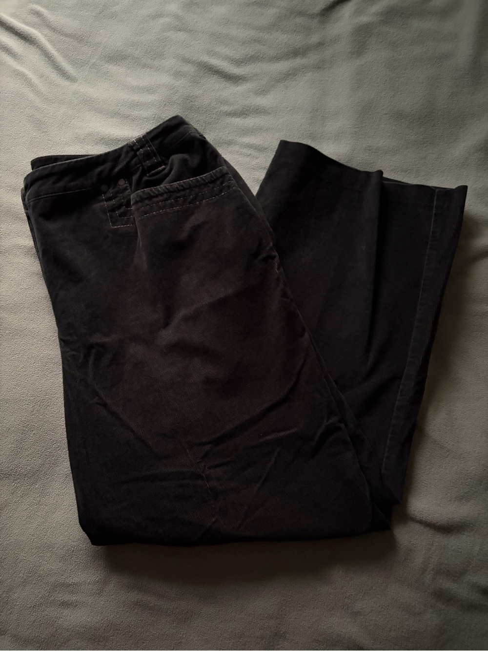 vintage laura dark green corduroy pants